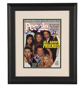 Cast of Friends Signed People Magazine Cover
